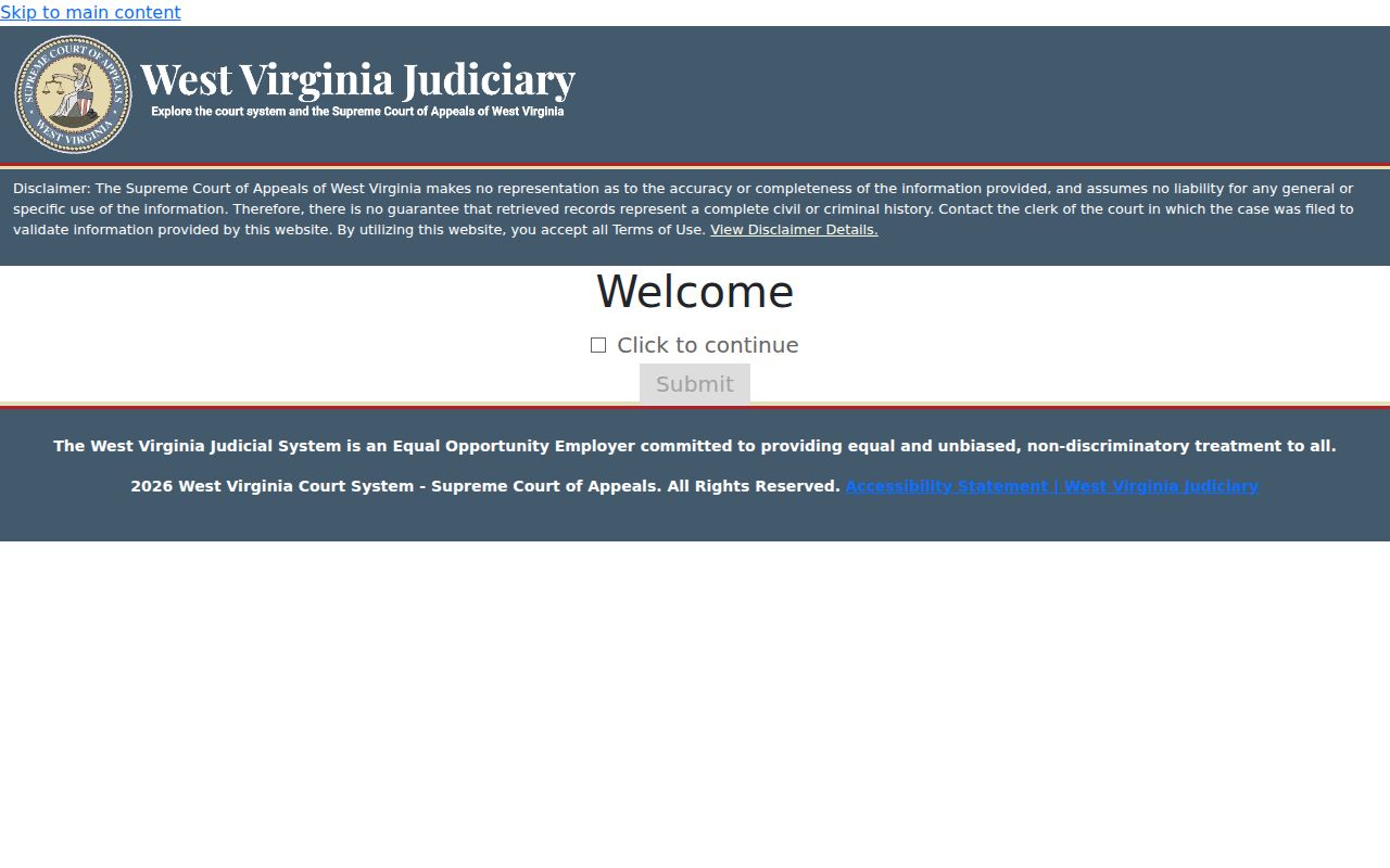Monongalia County property records court search captcha entry