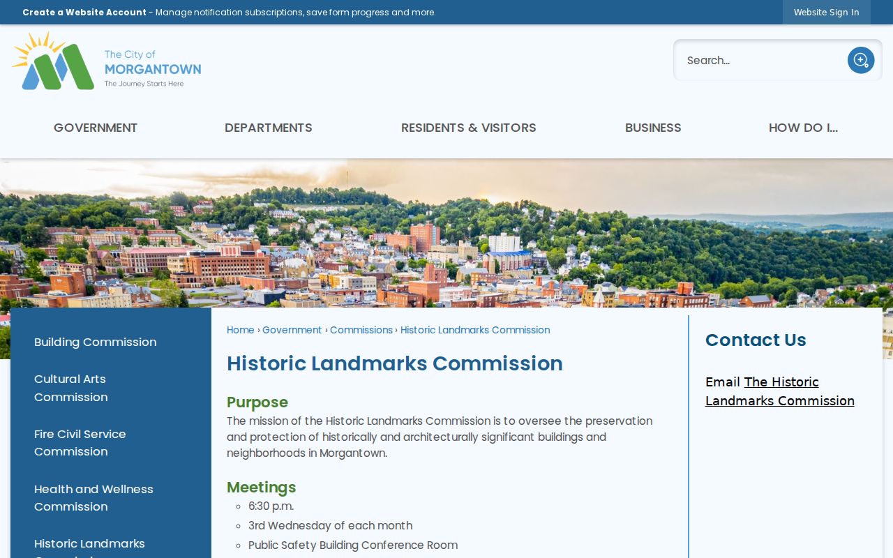 Morgantown property records and historic district boundaries